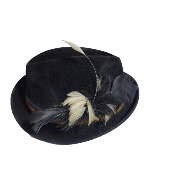 Champ hat "feel the felt" campus men's shop hat with feathers - Picture 3 of 11